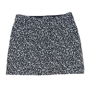 Chico’s Skort Size 2 US 12 Black & White Pull On Pockets Athleisure Tennis Golf